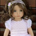 Judith en plumetis rose