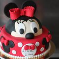 Gâteau Minnie rouge