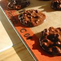 Flourless chocolate walnut cookies