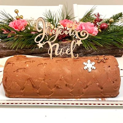 Bûche au chocolat, noisettes et poires {pour répondre à la gourmandise...} noiset