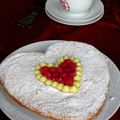 Dacquoise citron - framboises pour la Saint Valentin