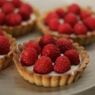 Tartelette à la framboise