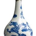 Collection de bouteilles et vases, Bleu de Huê, Vietnam, 19ème siècle