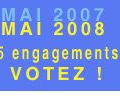 Mai 2007 – Mai 2008, un an ensemble : votez