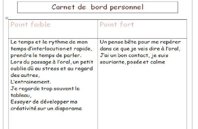 carnet de bord