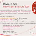 Inscriptions au Prix des Lecteurs 2009