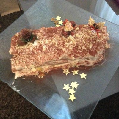 Bûche chocolat/marrons