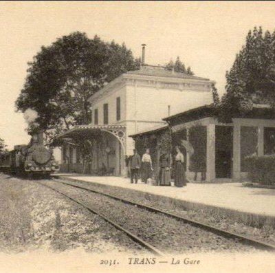 La mise en service de la gare de Trans en 1864
