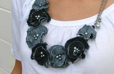 Pour Noël, des bijoux en jeans recyclés