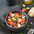 Salade de quinoa aux fraises & à la pistache #vegan