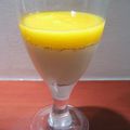 Panna cotta au coulis de mangue