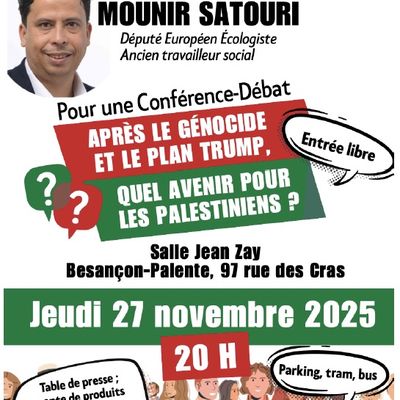 CONFÉRENCE MOUNIR SATOURI jeudi 27 novembre 2025