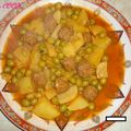 TAGINE KEFTA POMMES DE TERRE OLIVES