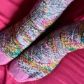 Mes chaussettes feu d'artifice - Speckled Space socks