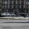 Rond-point à Barcelone (Espagne)