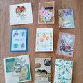 Pour mon anniversaire -1 de jolies cartes