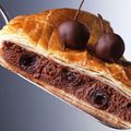 Galette au chocolat et aux cerises