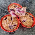 Muffins flocons d'avoine et cerises