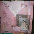 page scrapper shabby de ma fille Lena  de sa petite communion en 2010