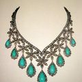 Collier de turquoises et diamants ayant appartenu à la famille impériale d'Iran