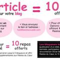 1 article = 10 repas offerts !