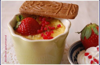 Petits gratinés de fraises aux spéculoos