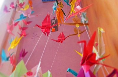 Tuto : La guirlande de grues en origami DIY