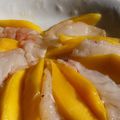 Gambas & Mangue en "shabu shabu" à la coriandre