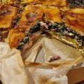 Quiche épinards, pommes de terre et raclette