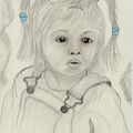 Dessin portrait d'enfant 