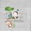 Template de Feifei, Kit &quot;Little monkey&quot;