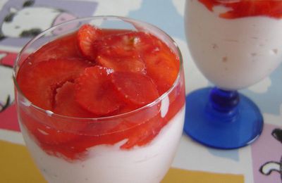 Mousse fondante aux fraises