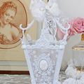 Lanterne blanche shabby chic