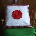 Coussin fleuri