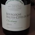 domaine Chevrot 2015 hautes cotes de beaune chardonnay