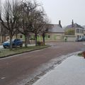 Il neige vraiment sur Sougères en Puisaye