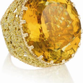BUCCELLATI. A Citrine and Gold Ring