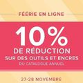 FEERIE EN LIGNE : -10% SUR LES OUTILS ET ENCRES