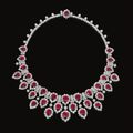 Ruby and diamond necklace, Bulgari, 1963. Property of a princely family