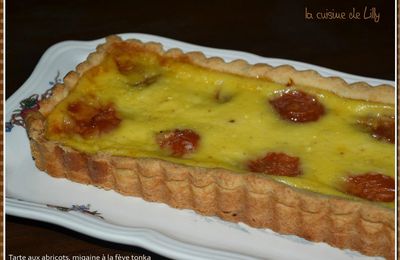 Tarte aux abricots, migaine à la fève tonka