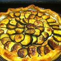 Tarte courgettes, saumon, ricotta