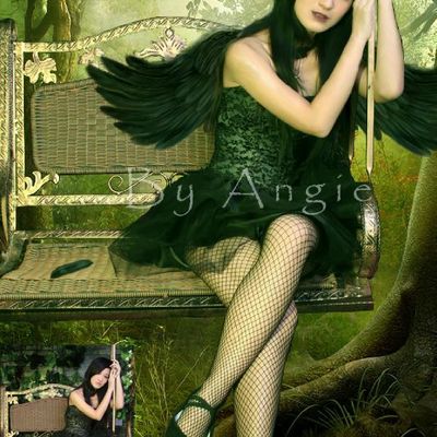 Black swanmontage, , fantasyphoto