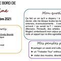 Carnet de bord du 20 au  26 octobre 2021