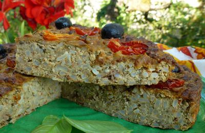 Gâteau d'aubergines au riz