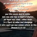 Romains 8 : 13 - 16 - Ja suis enfant de Dieu (Versets illustrés)