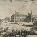 Giovanni Battista Piranesi (Venise 1720- Rome 1778) « Veduta della piazza e Basilica di S. Giovanni in Laterano (1775) » 