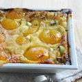 Clafoutis aux abricots et à la rhubarbe