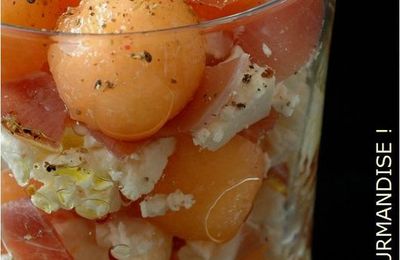 Ma façon préférée de manger le melon en verrine ...