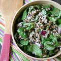 Salade de lentilles et bulghour