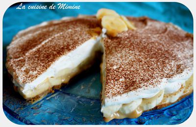 Banoffee pie... ou la tuerie anglo-saxonne (spéculoos, confiture de lait, banane, crème fouettée)